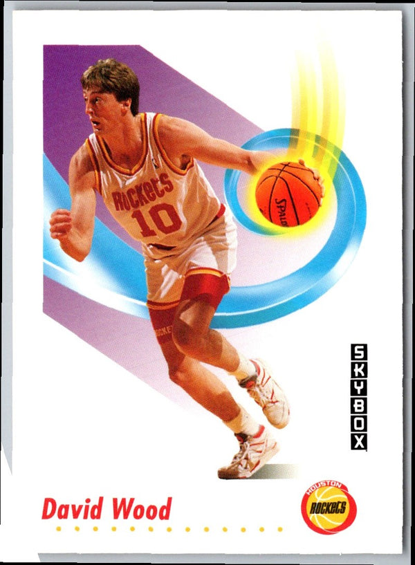 1991 SkyBox David Wood #110 Rookie