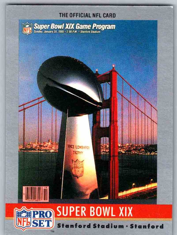 1990 Pro Set Super Bowl Collectibles Super Bowl XIX #19