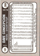 1981 Fleer Star Stickers Dave Concepcion