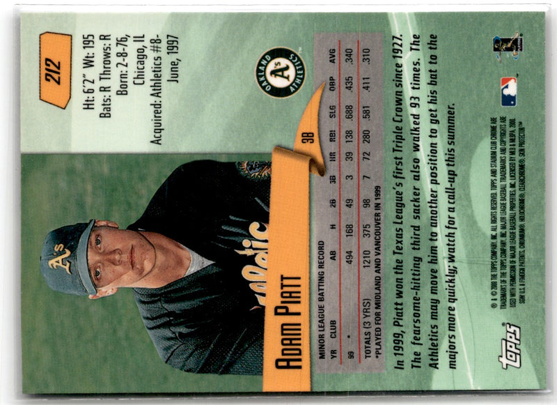 2000 Stadium Club Adam Piatt