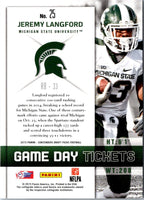 2015 Panini Contenders Draft Picks Game Day Tickets Jeremy Langford #25