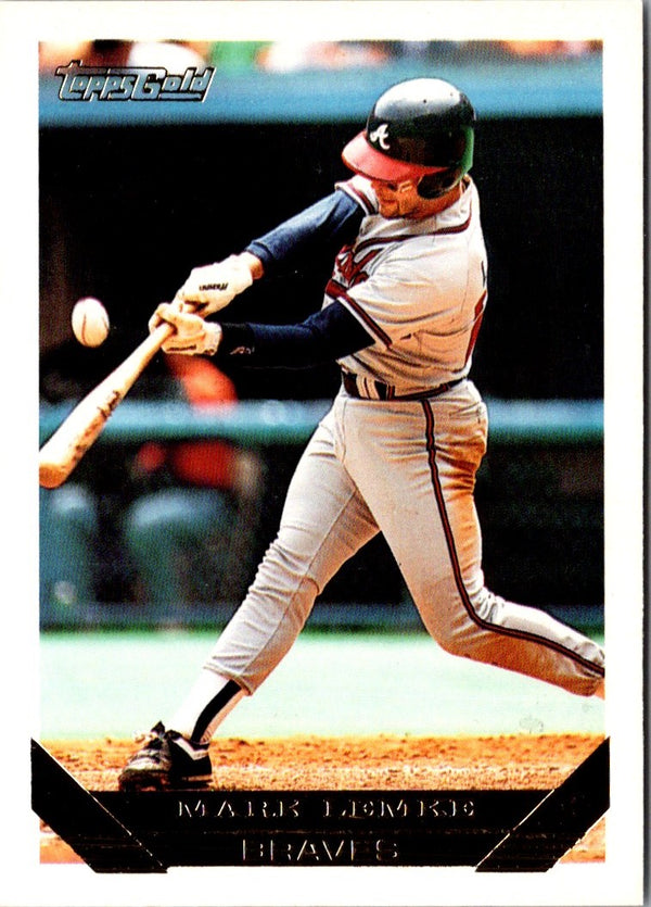 1993 Topps Gold Mark Lemke #116