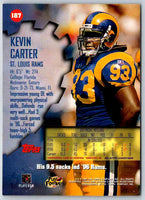 1997 Topps Stadium Club Football Kevin Carter #187