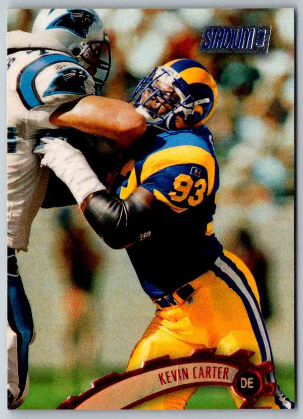 1997 Topps Stadium Club Football Kevin Carter #187