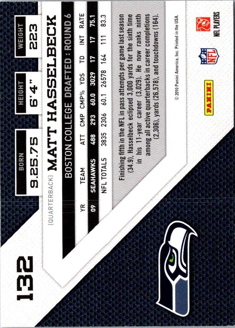 2010 Panini Gridiron Gear Matt Hasselbeck