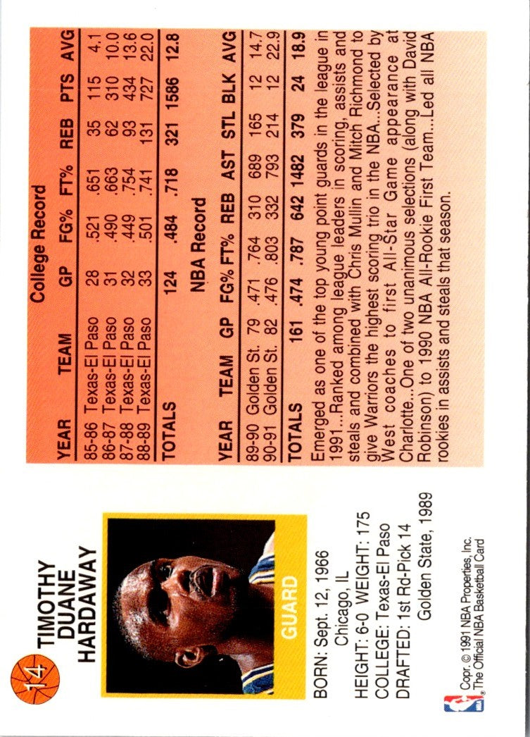 1991 Hoops McDonald's Tim Hardaway