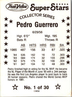 1986 True Value Pedro Guerrero #1
