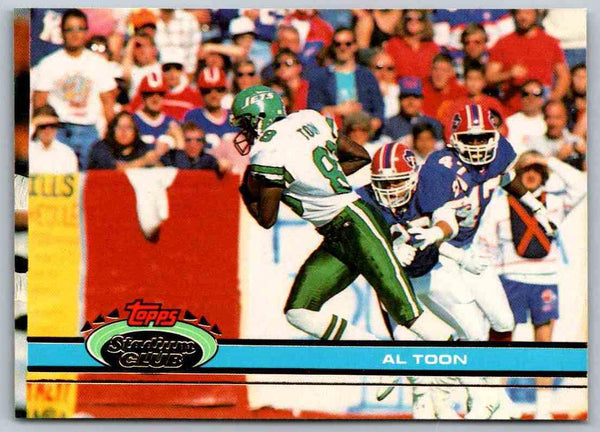 1991 Topps Stadium Club Football Al Toon #193