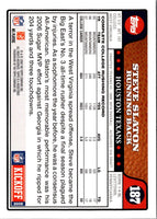 2008 Topps Kickoff Steve Slaton #187 Rookie