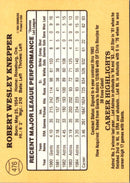 1985 Donruss Bob Knepper