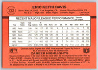 1990 Donruss Eric Davis #233