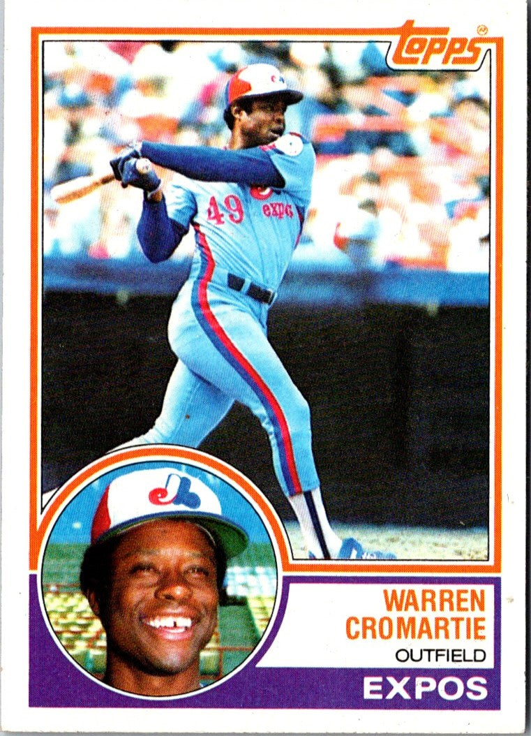 1983 Topps Warren Cromartie