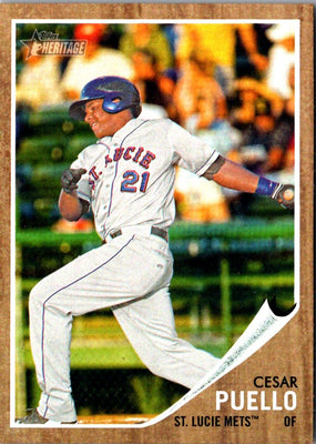 2011 Topps Heritage Minor League Cesar Puello #190