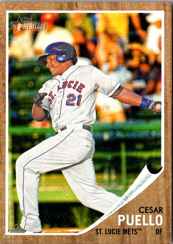 2011 Topps Heritage Minor League Cesar Puello #190