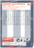 1988 Fleer Glossy Andres Galarraga #184
