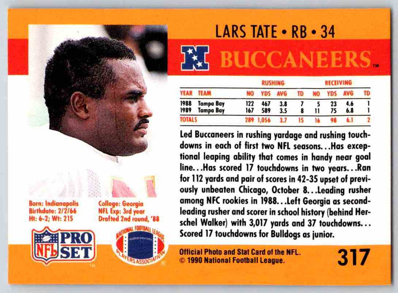 1990 Pro Set Lars Tate