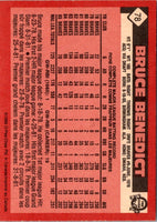 1986 O-Pee-Chee Bruce Benedict #78