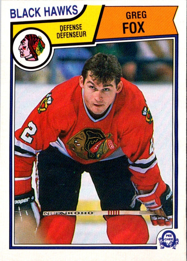 1983 O-Pee-Chee Greg Fox #101