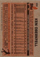 1983 Topps Ken Oberkfell #206 EX