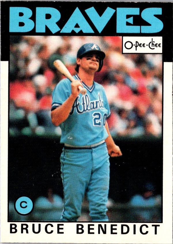 1986 O-Pee-Chee Bruce Benedict #78