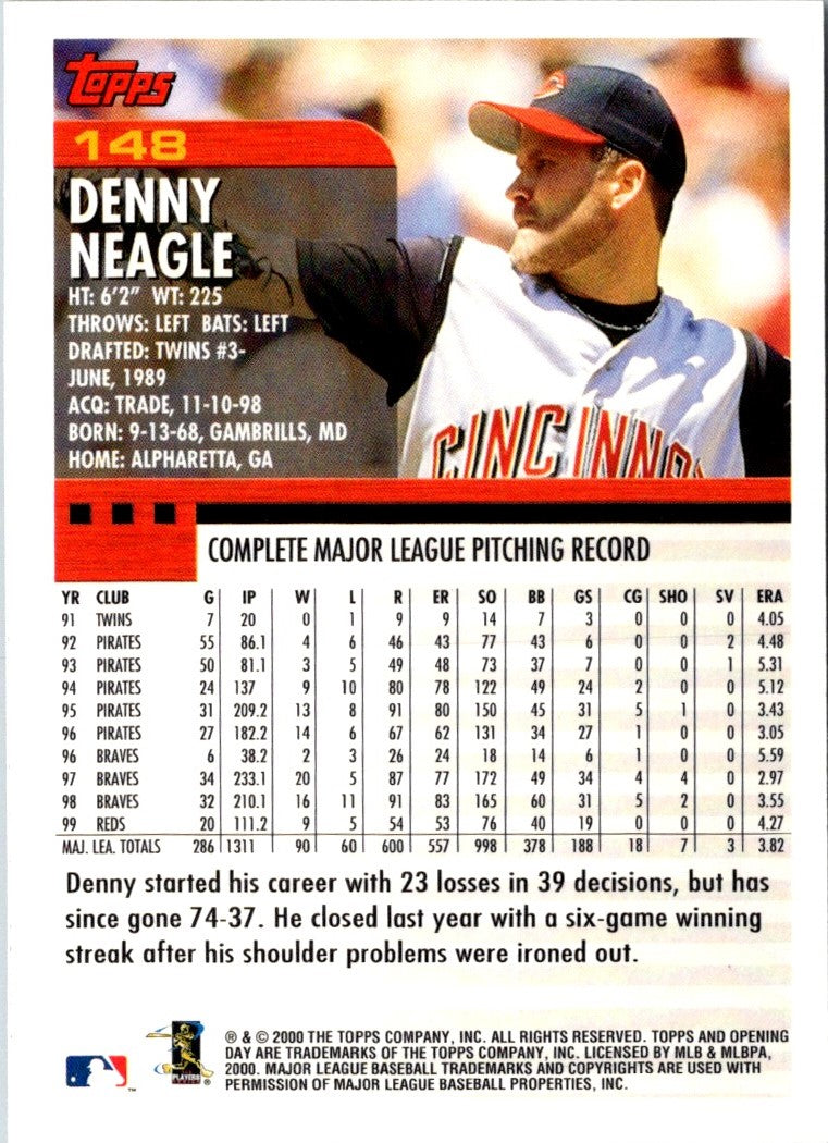 2000 Topps Opening Day Denny Neagle