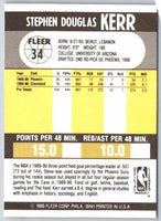 1990 Fleer Steve Kerr #34