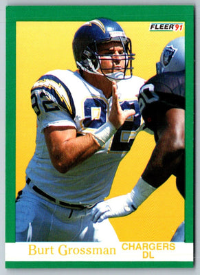 1991 Fleer Burt Grossman #175