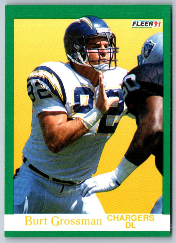 1991 Fleer Burt Grossman #175