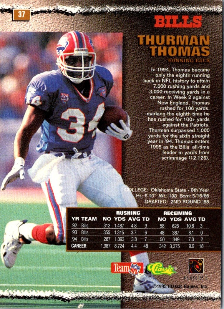 1995 Pro Line Thurman Thomas