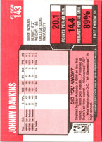 1989 Fleer Johnny Dawkins #143