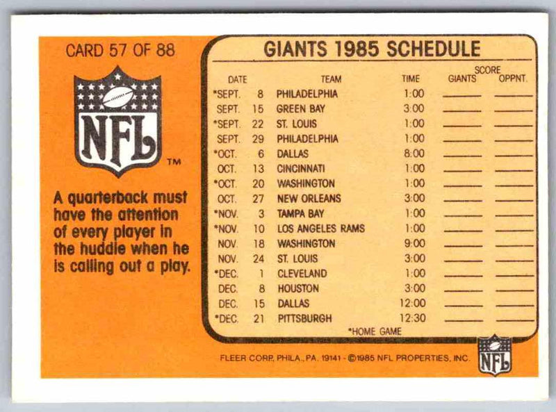1991 Fleer Ultra The Huddle #57 OF 88