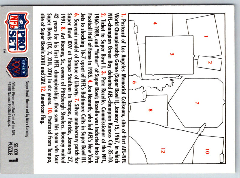 1990 Pro Set Super Bowl 160 Pete Rozelle/Art Rooney