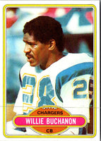 1980 Topps Willie Buchanon #149