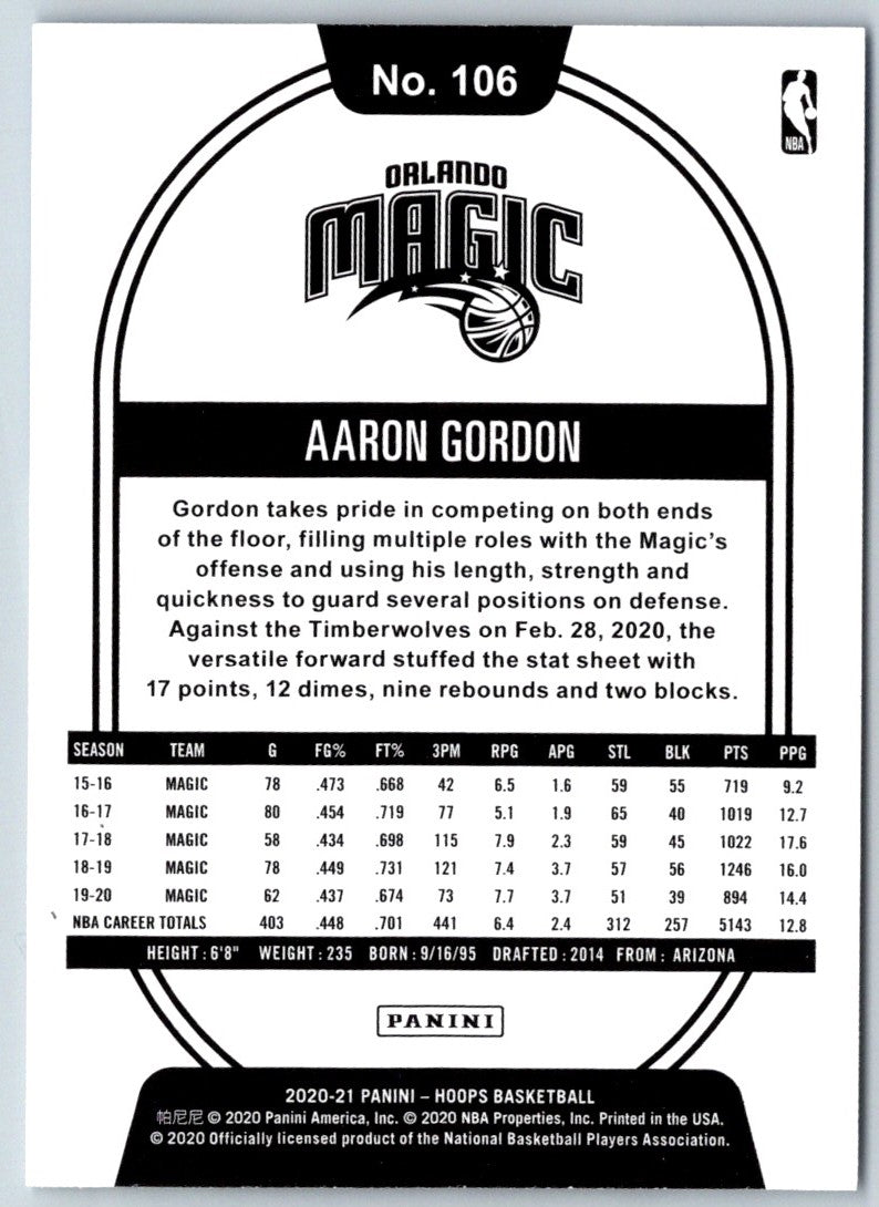 2019 Hoops Aaron Gordon