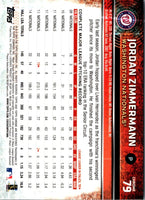 2015 Topps Chrome Jordan Zimmermann #79