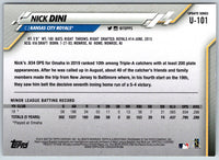 2020 Topps Update Nick Dini #U-101 Rookie