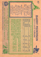 1983 O-Pee-Chee Barry Pederson #57