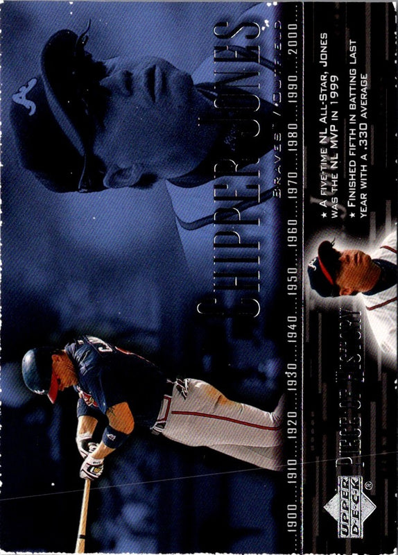 2002 Upper Deck Piece of History Chipper Jones #49