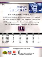 2007 Upper Deck First Edition Jeremy Shockey #64