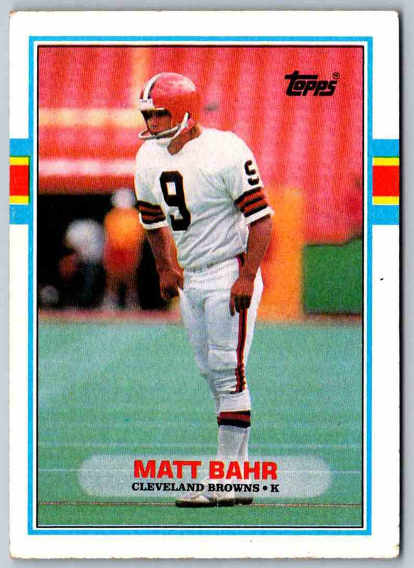 1989 Topps Matt Bahr #150