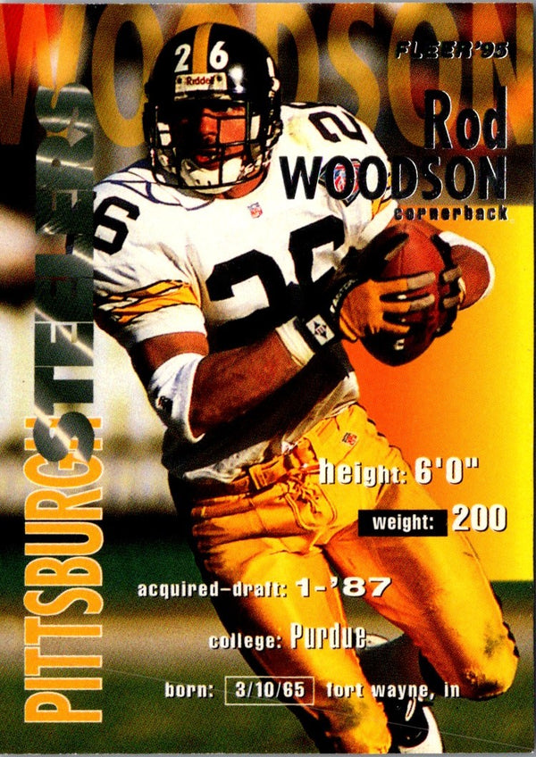 1995 Fleer Shell FACT Rod Woodson #106