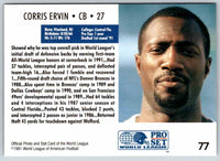 1991 Proset World League Corris Ervin #77