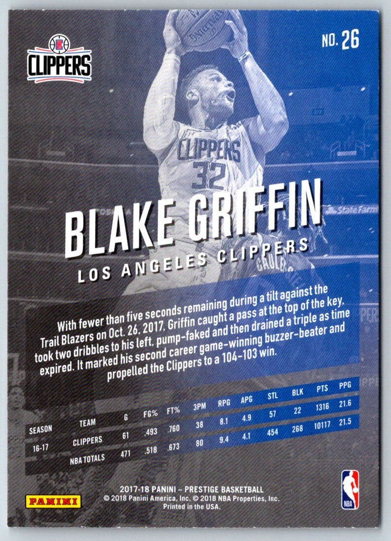 2017 Panini Prestige Blake Griffin