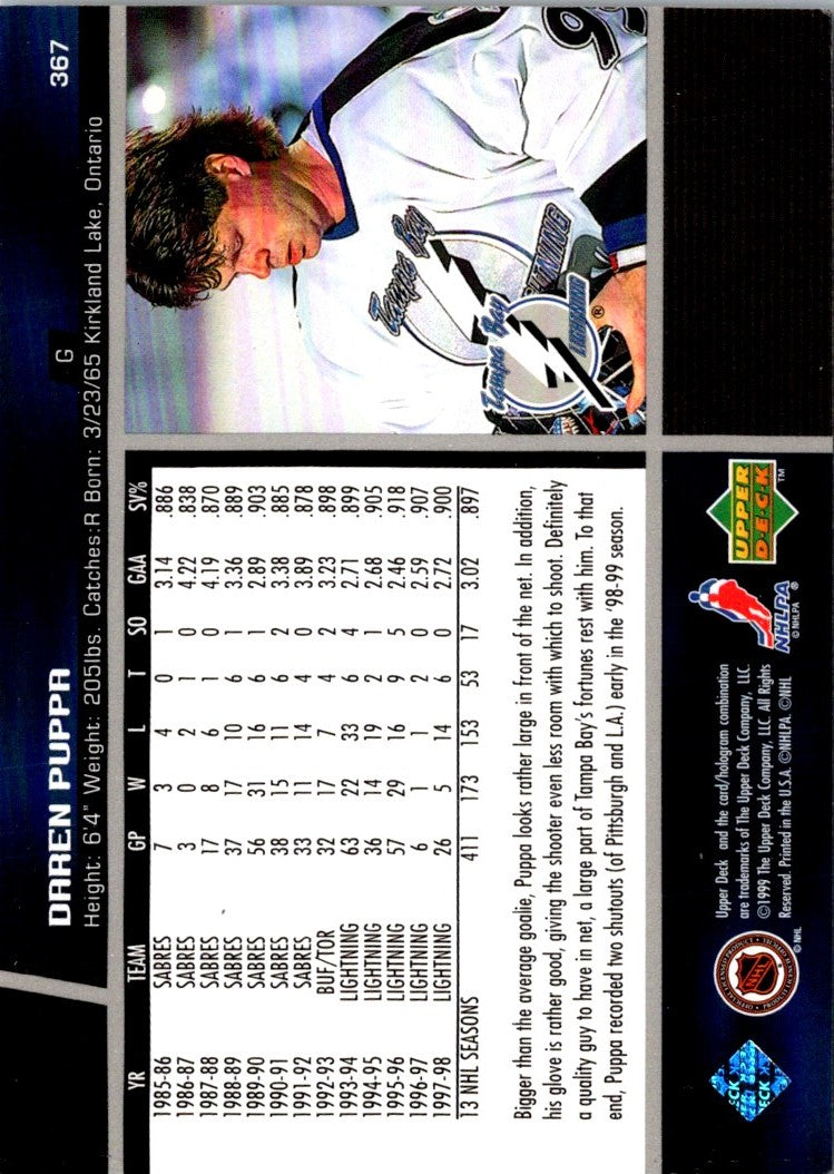 1998 Upper Deck Daren Puppa