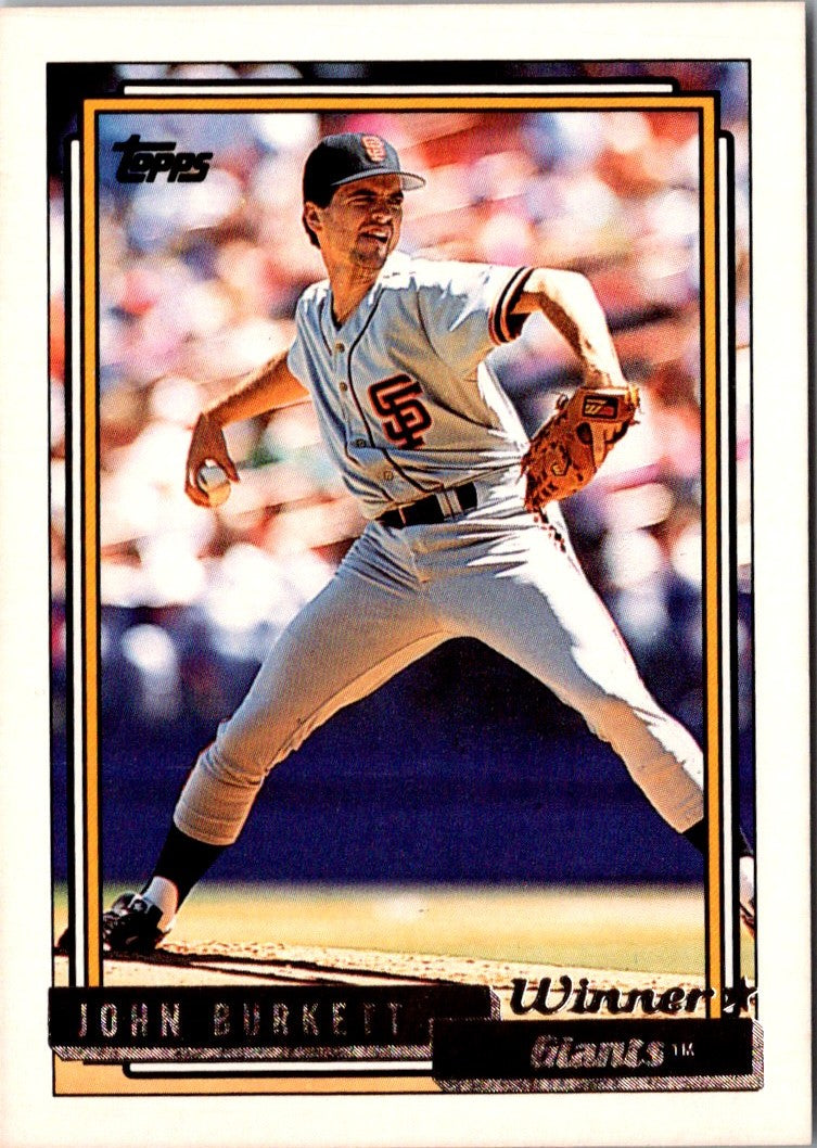 1992 Topps John Burkett