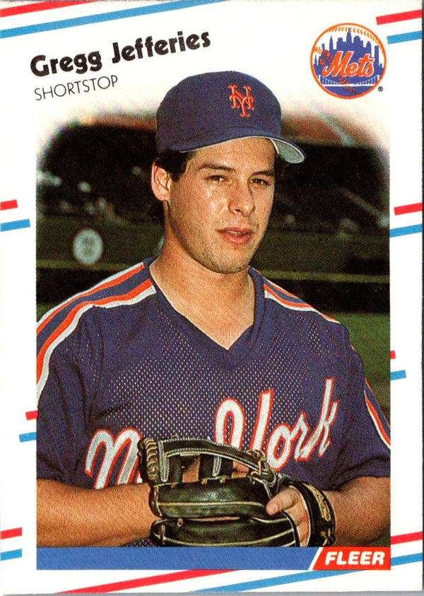 1988 Fleer Gregg Jefferies #137 Rookie