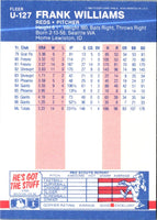 1987 Fleer Update Glossy Frank Williams #U-127