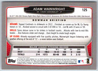 2013 Bowman Adam Wainwright #125