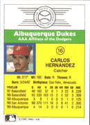 1990 CMC Albuquerque Dukes Carlos Hernandez