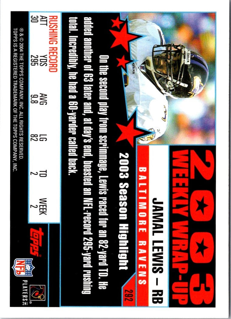 2004 Topps Jamal Lewis